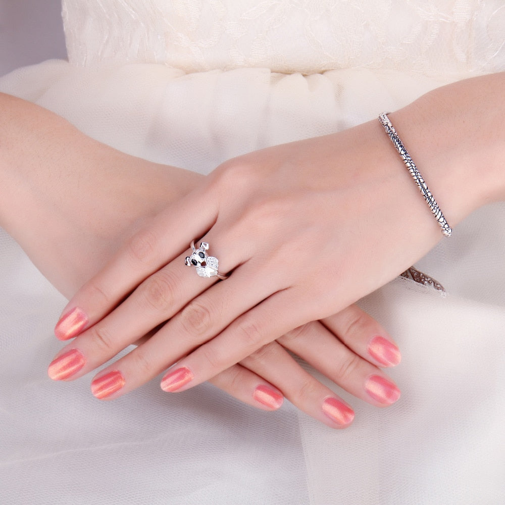 Silver Schnauzer ring by Style's Bug - Style's Bug