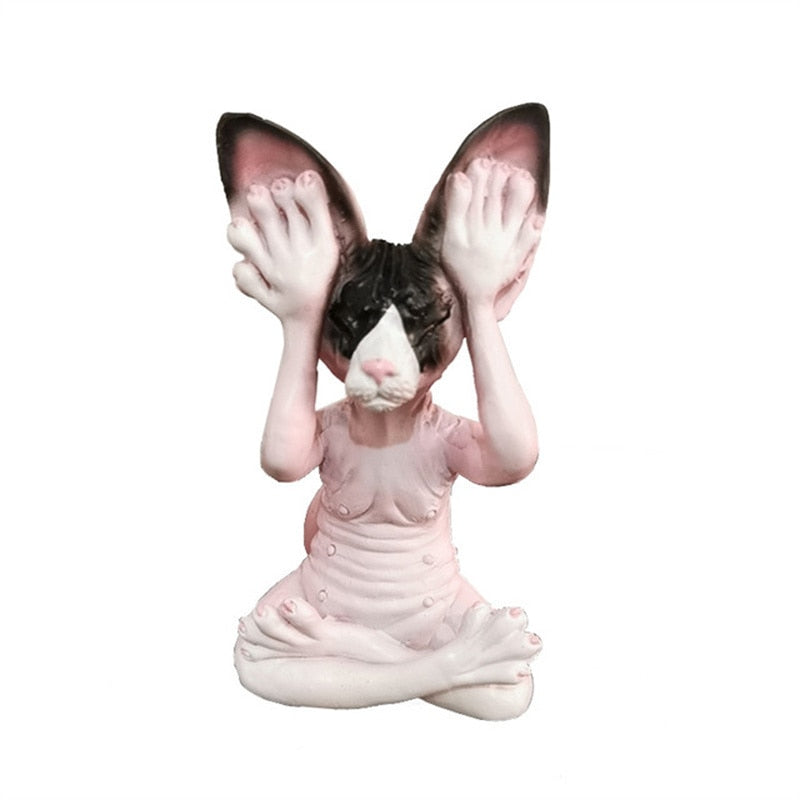 Realistic Sphynx cat statues - Style's Bug Not listening cat