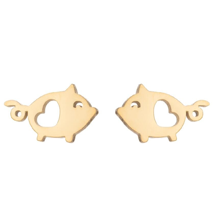 Pig Earrings (3 pairs pack)