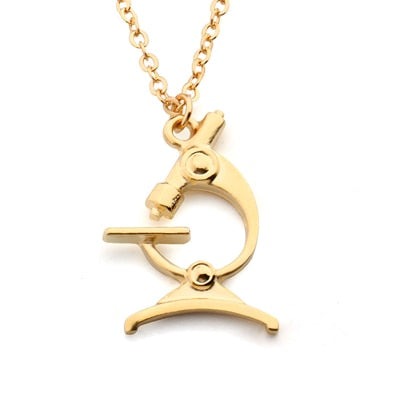 Simple Microscope Necklace - Style's Bug Gold