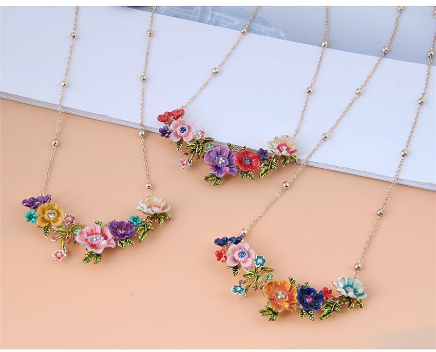 "Fancy Garden" Choker Necklaces by SB - Style's Bug