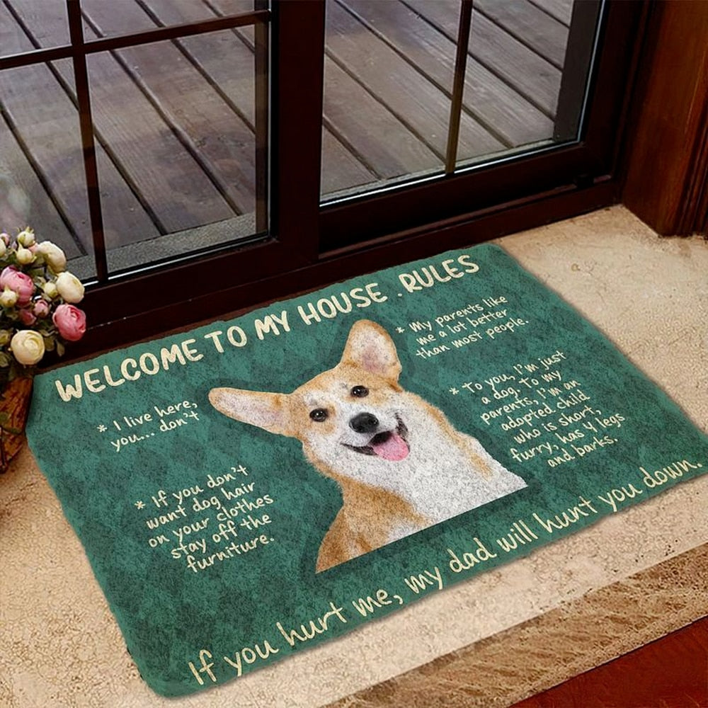 " Corgi Rules " mat - Style's Bug