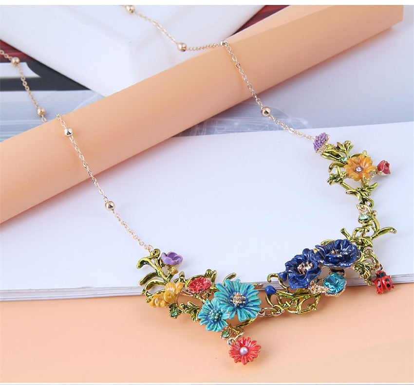 "Fancy Garden" Choker Necklaces by SB - Style's Bug