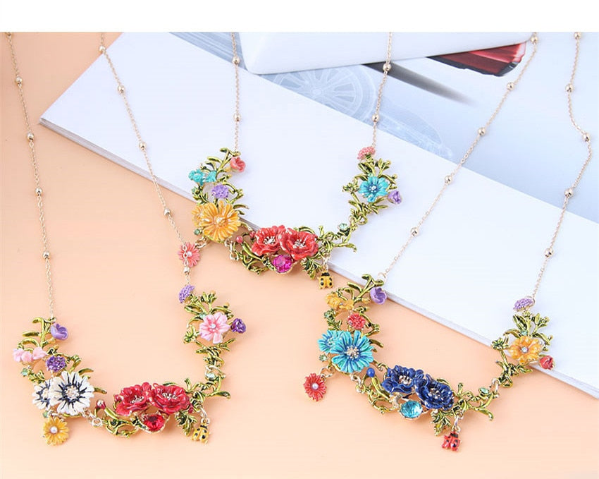 "Fancy Garden" Choker Necklaces by SB - Style's Bug