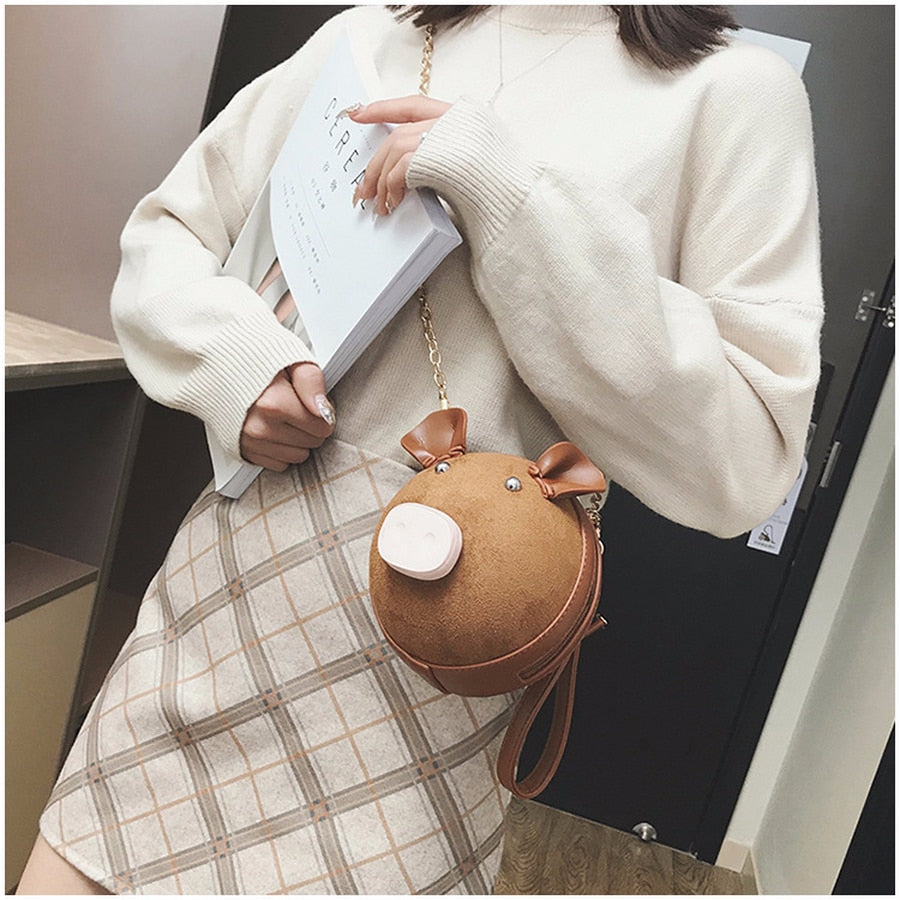 "Chubby the mini pig" Shoulder bag - Style's Bug