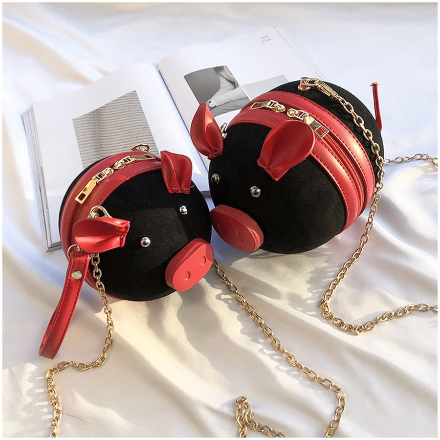 "Chubby the mini pig" Shoulder bag - Style's Bug