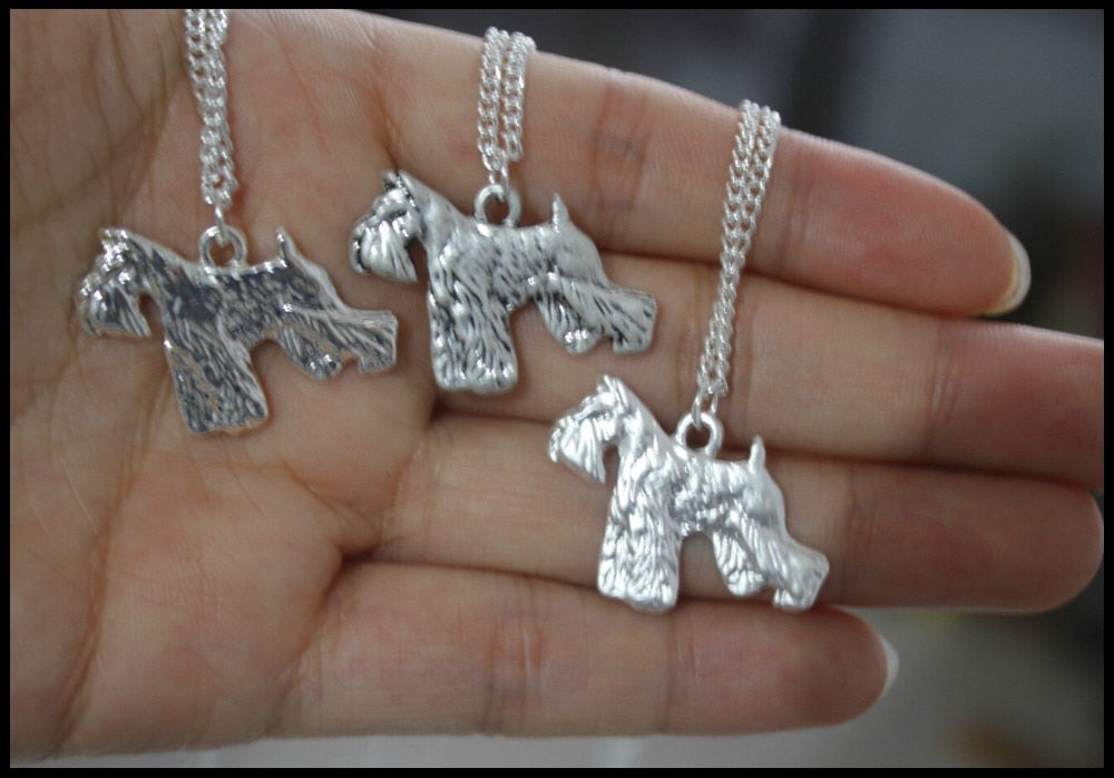 Realistic Schnauzer Necklace