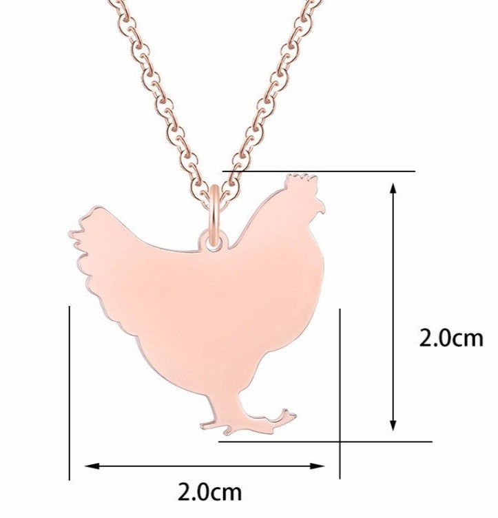 Realistic Chicken Necklace (2pcs pack) - Style's Bug