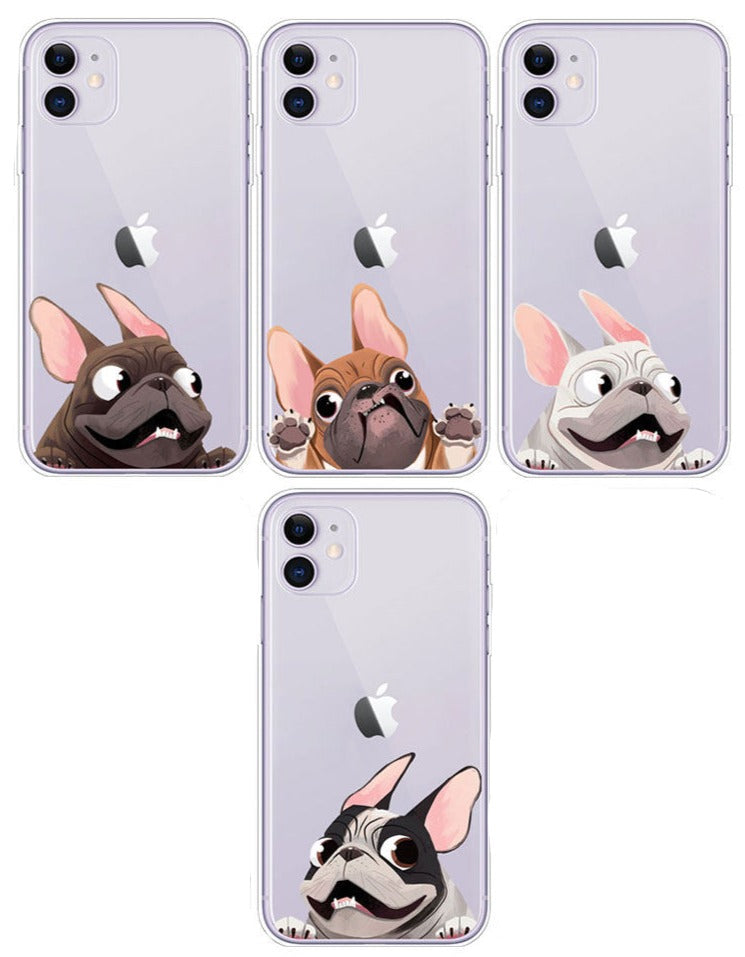 Funny cartoon French Bulldog Phone cases – Style's Bug Funny cartoon French Bulldog Phone cases – Style's Bug