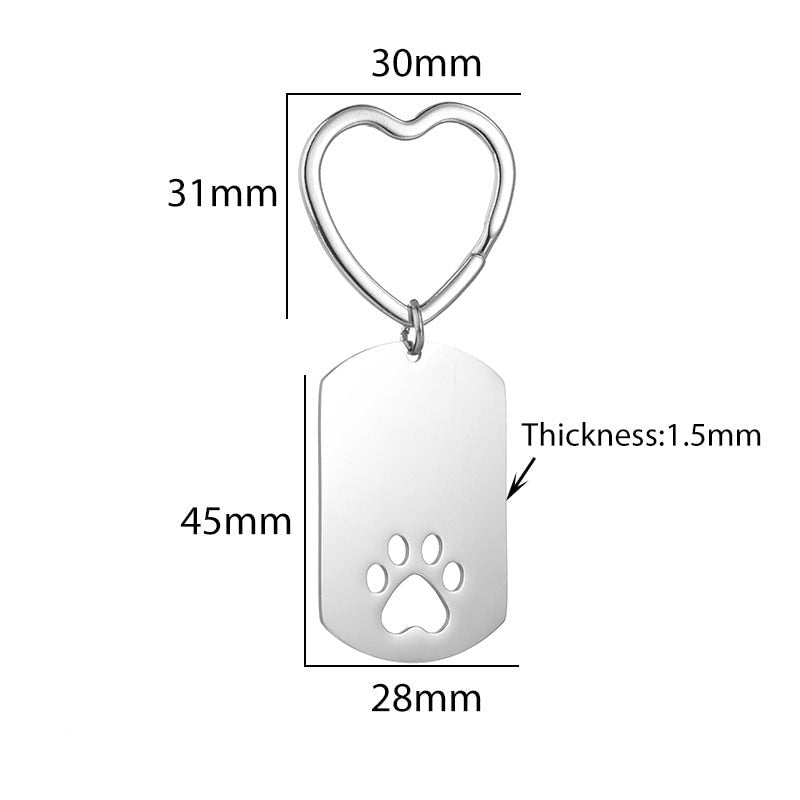 Custom Dog memorial keychains by SB (Name + Image) - Style's Bug