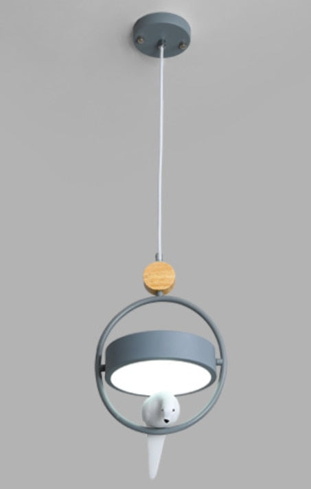 "Parrot under the light" lamp by Style's Bug - Style's Bug Gray