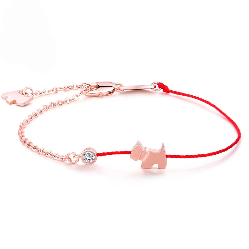 "Tiny Silver Scottish Terrier" Bracelet
