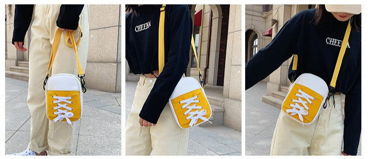 Canvas Shoe Shoulder Bags by Style's Bug - Style's Bug