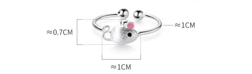 Minimalistic Mouse ring - Style's Bug
