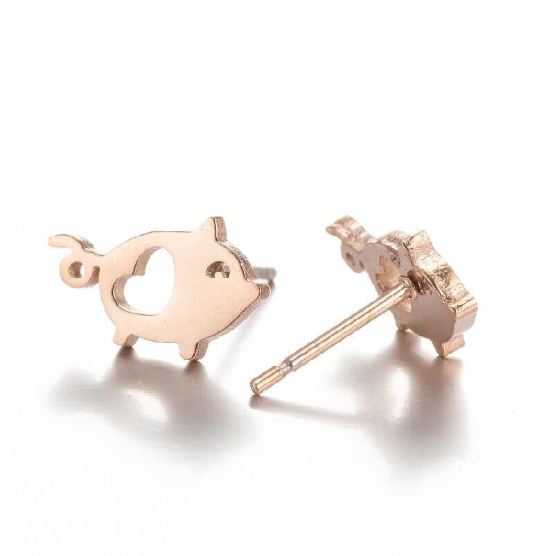 Pig Earrings (3 pairs pack)
