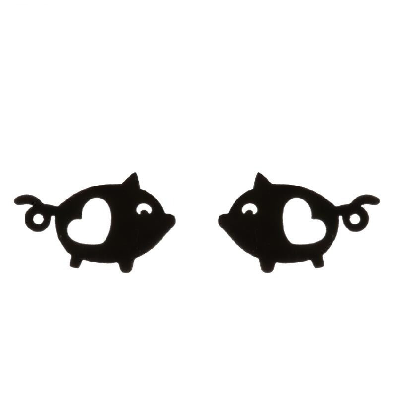 Pig Earrings (3 pairs pack)