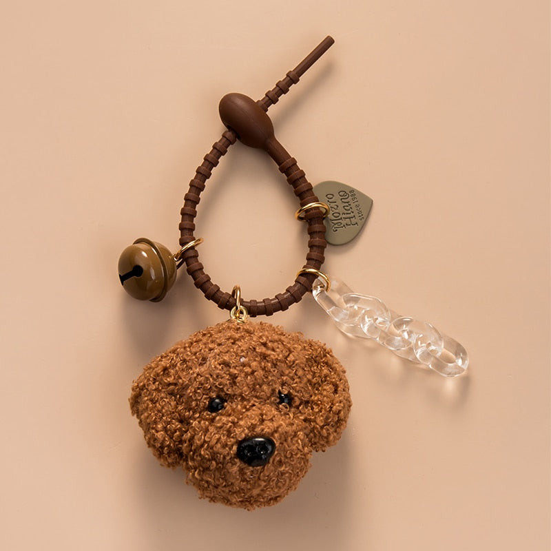 Cavapoo face plush keychains