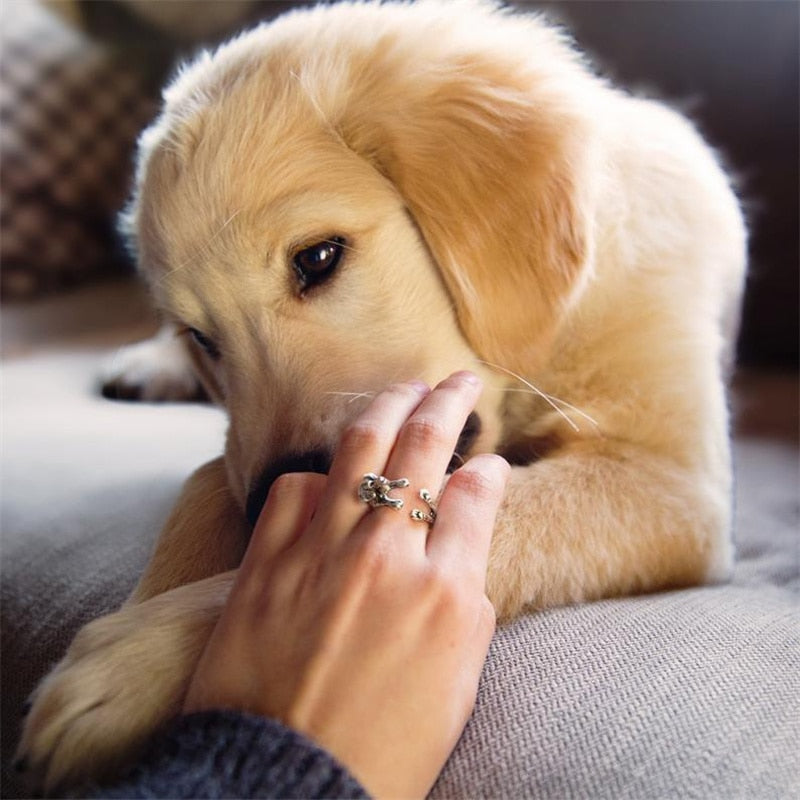 Realistic Labrador Retriever rings (2pcs pack) - Style's Bug