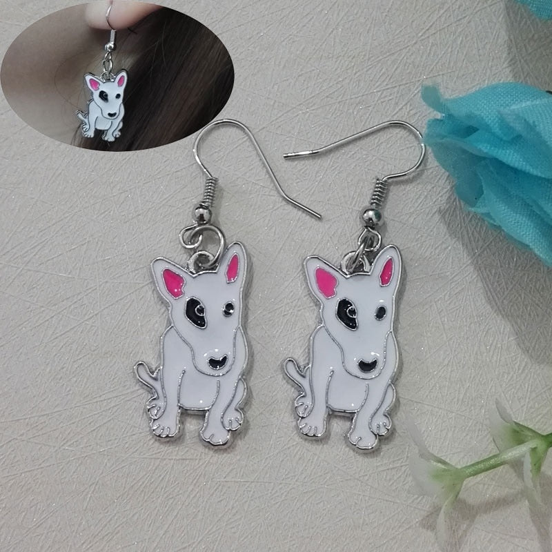 Starring Bull Terrier Earrings (2 pairs set) - Style's Bug