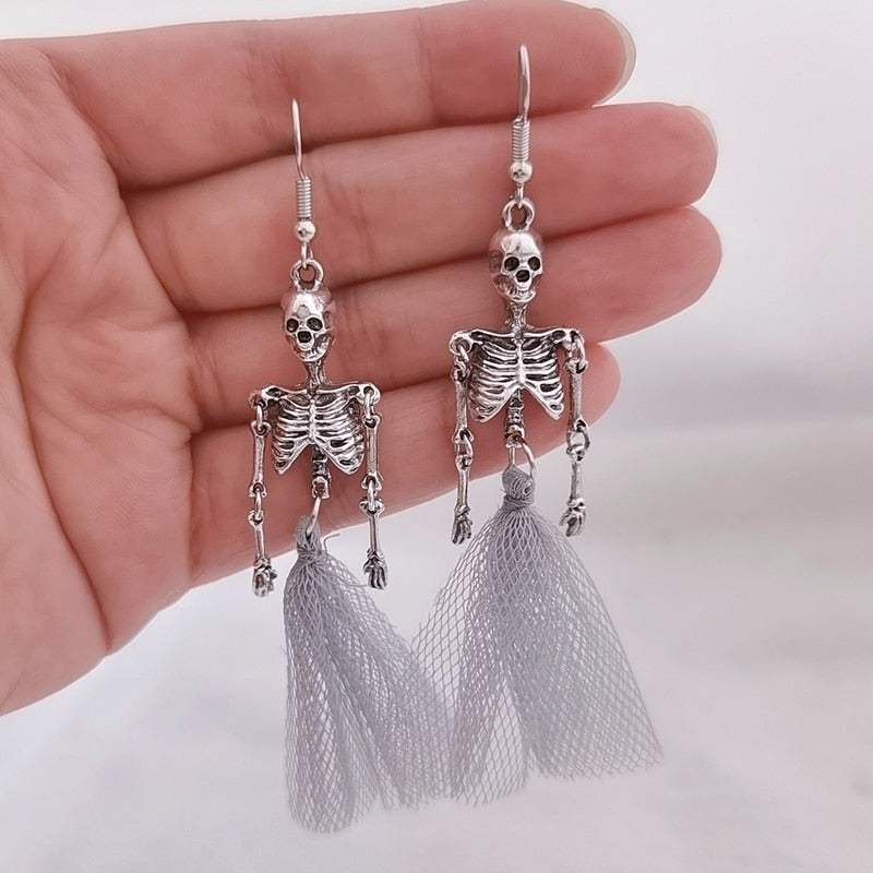 Mr. & Mrs. Skeleton Earrings by Style's Bug (2pcs pack) - Style's Bug
