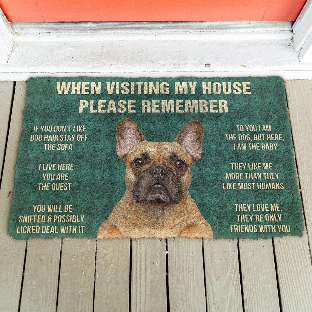 " French Bulldog Rules " mat by SB