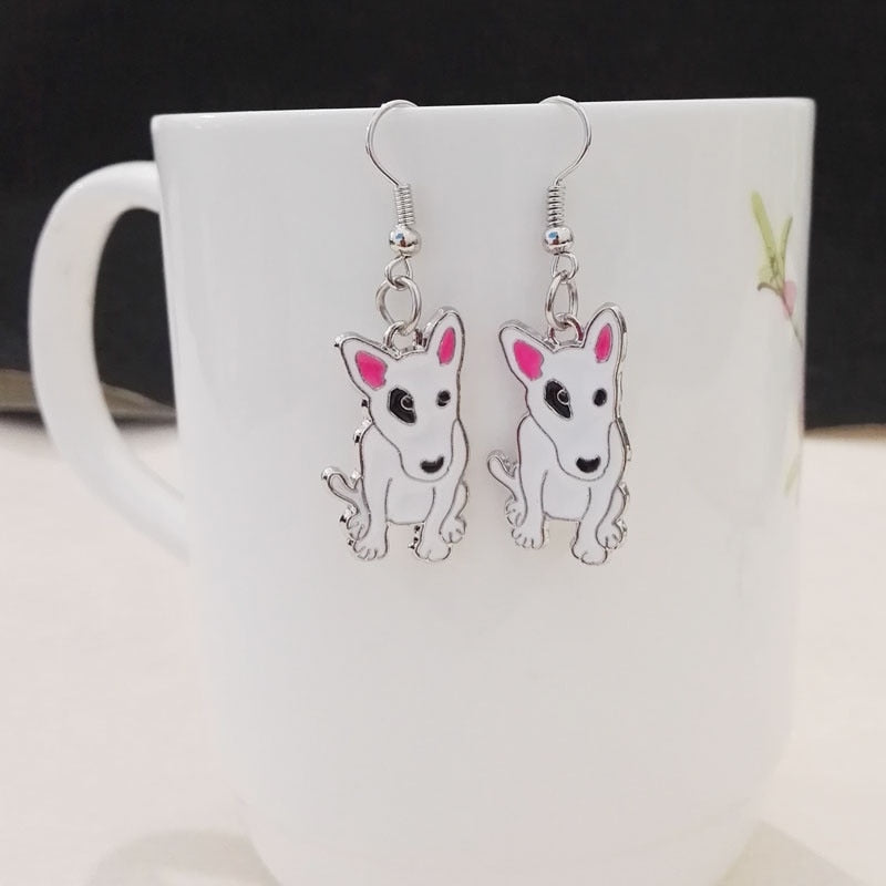 Starring Bull Terrier Earrings (2 pairs set) - Style's Bug