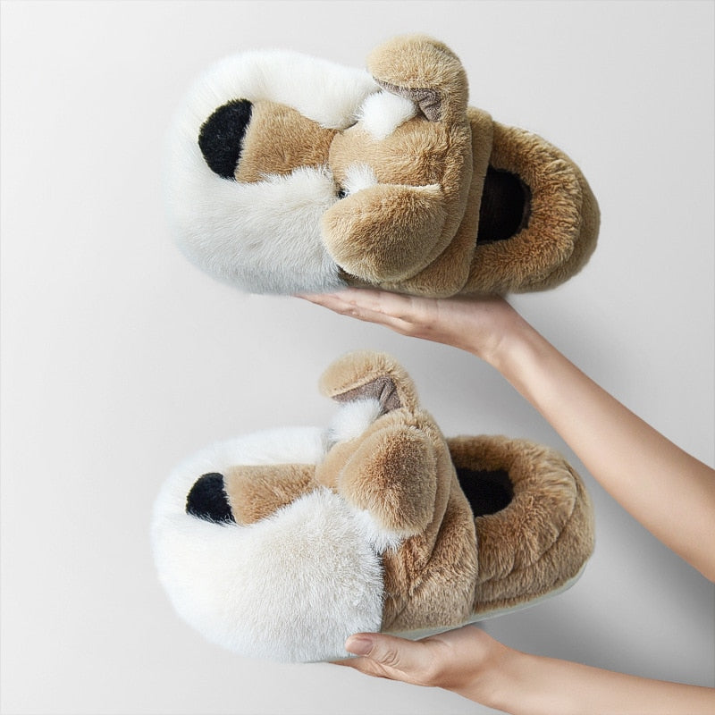Fluffy Irish Terrier Slippers