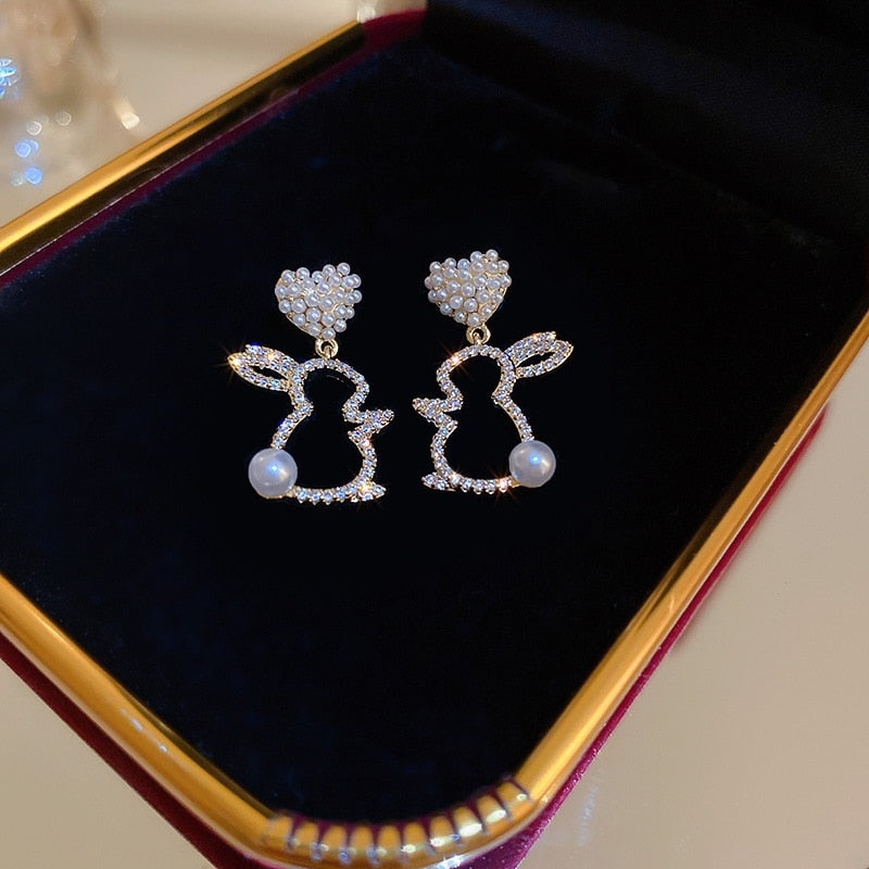 The Bunnies of LOVE earrings (2 pairs pack) - Style's Bug