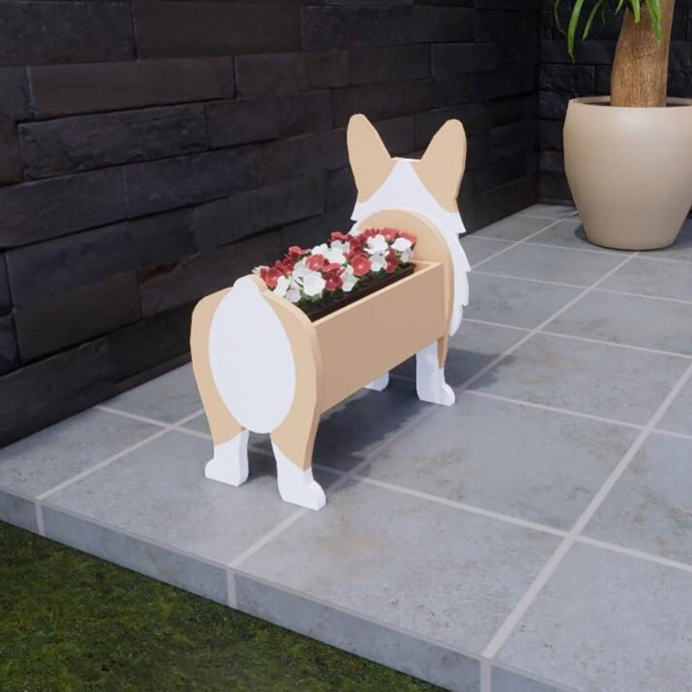 Realistic Dog flower planters - Style's Bug