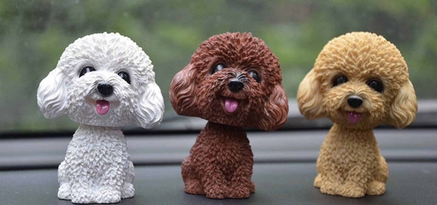 Cavapoo Shaking Head Car ornaments