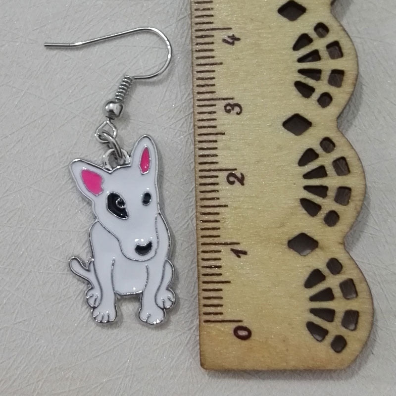 Starring Bull Terrier Earrings (2 pairs set) - Style's Bug