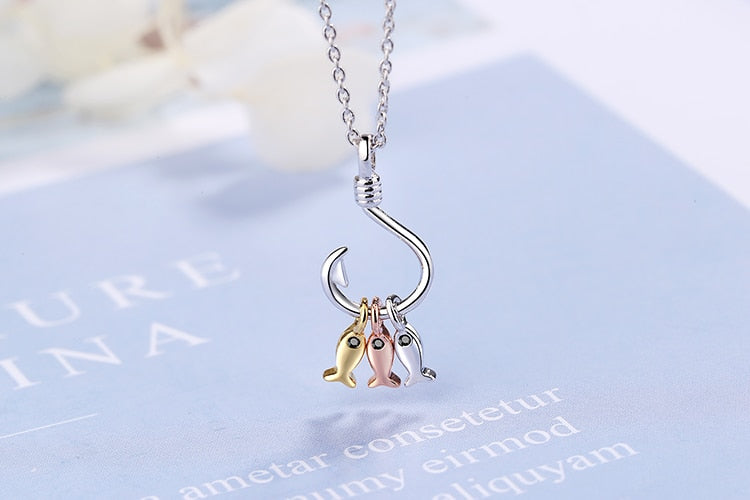 Fish Hook Necklace by Style's Bug - Style's Bug
