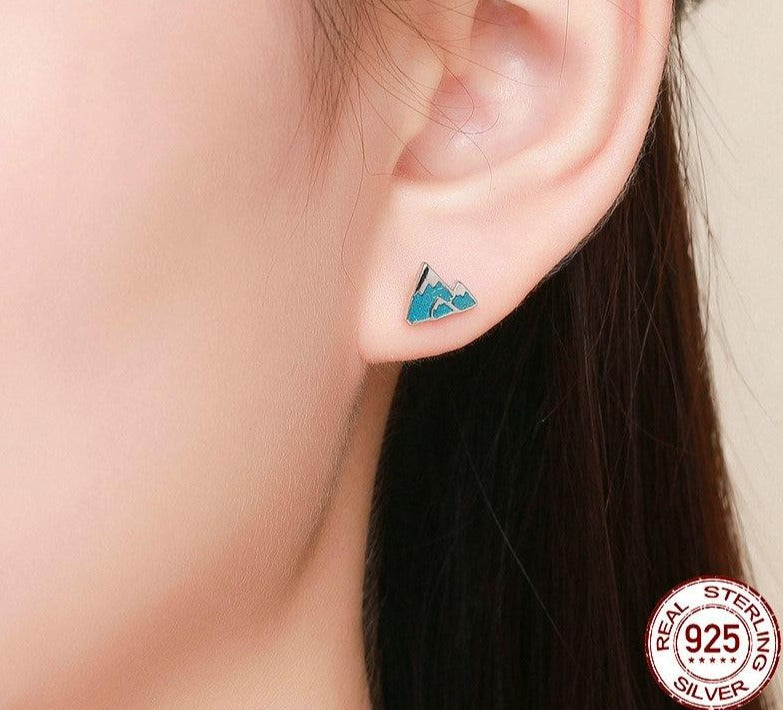 Iceberg Mountain earrings by Style's Bug - Style's Bug