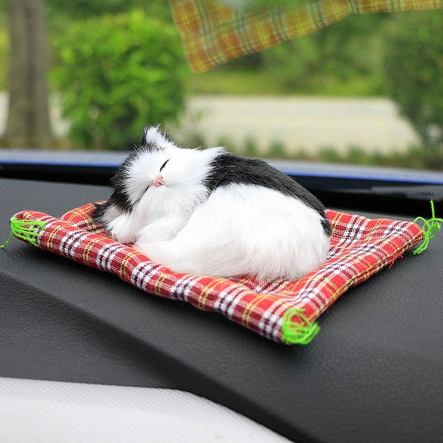 Cute Sleeping Kitten - Style's Bug Black White