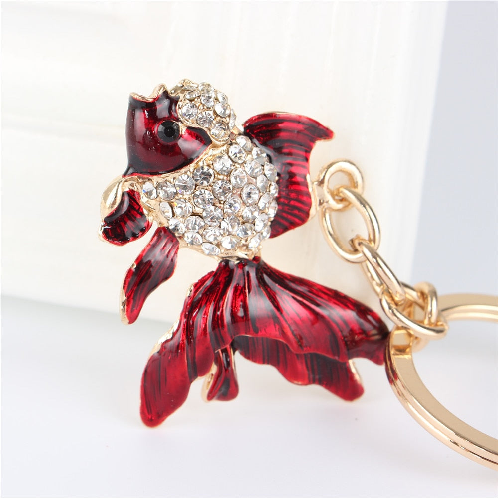 Red Goldfish keychain by SB - Style's Bug