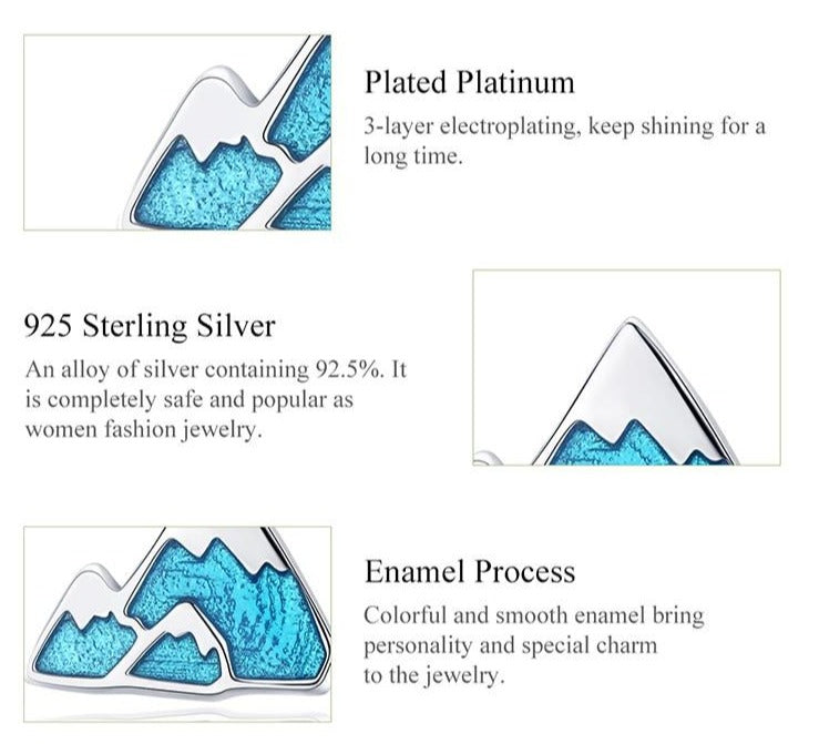 Iceberg Mountain earrings by Style's Bug - Style's Bug