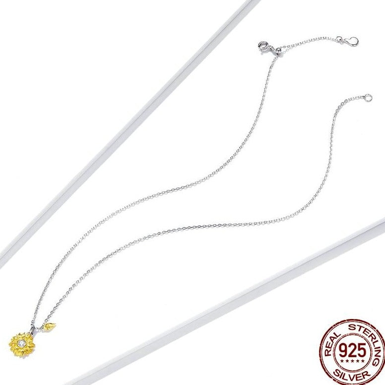 Sunflower necklace by Style's Bug - Style's Bug