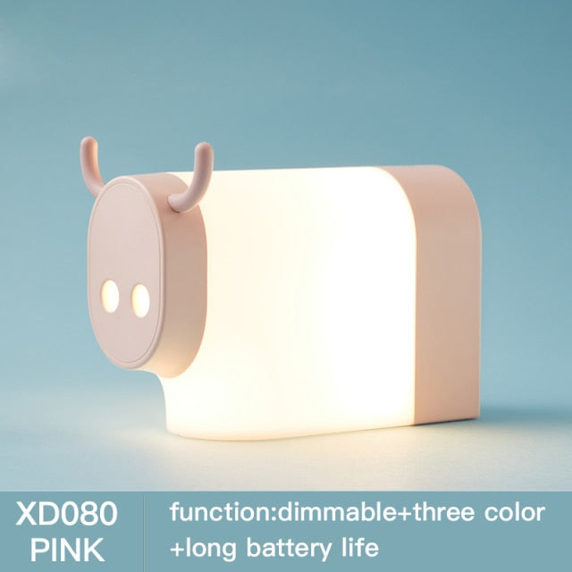 Cow lamp by Style's Bug - Style's Bug Pink