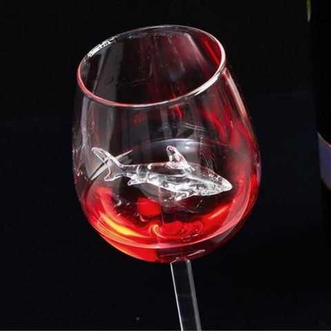 Crystal Shark Wine Glass by Style's Bug - Style's Bug