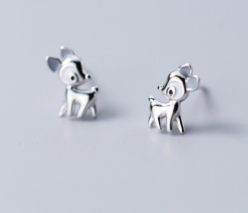 Deer Earrings by Style's Bug - Style's Bug Silver