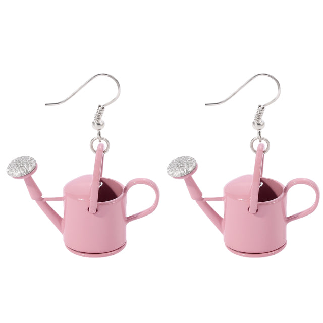 Watering Can Earrings by Style's Bug - Style's Bug Pink / 1 pair