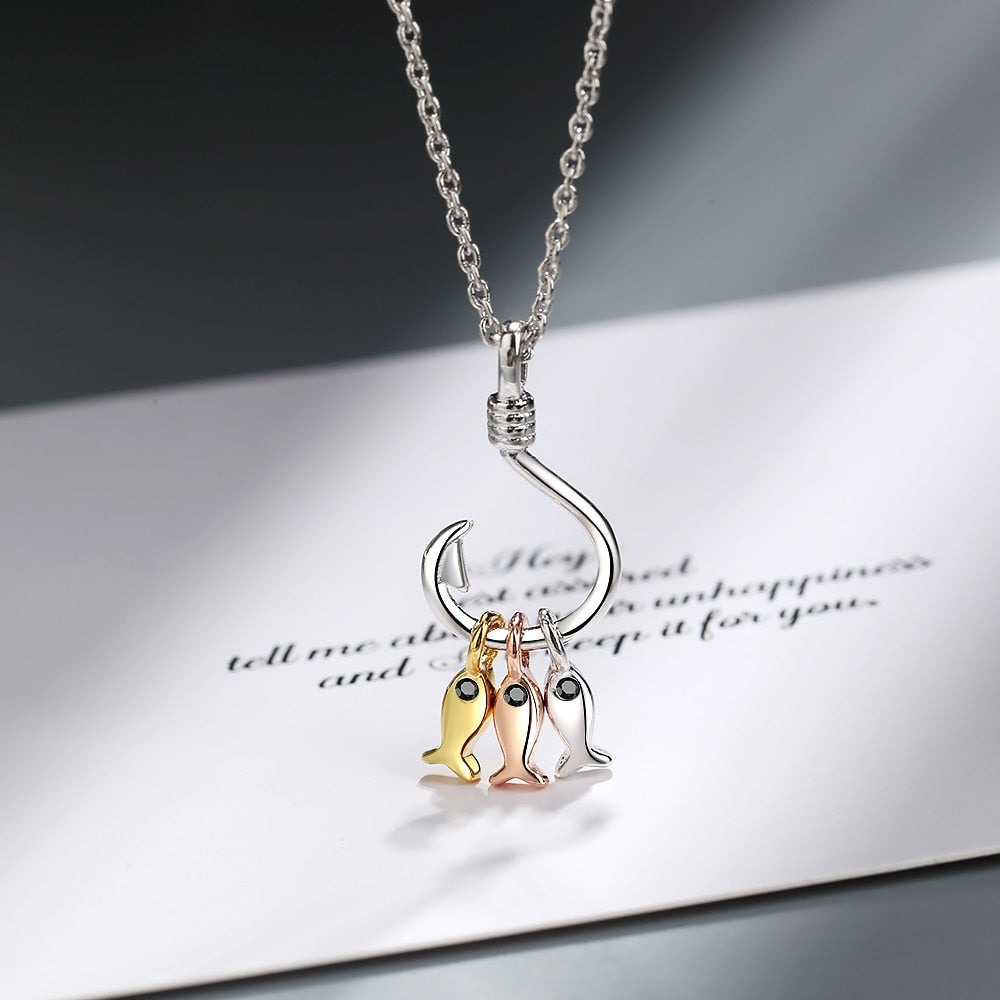 Fish Hook Necklace by Style's Bug - Style's Bug