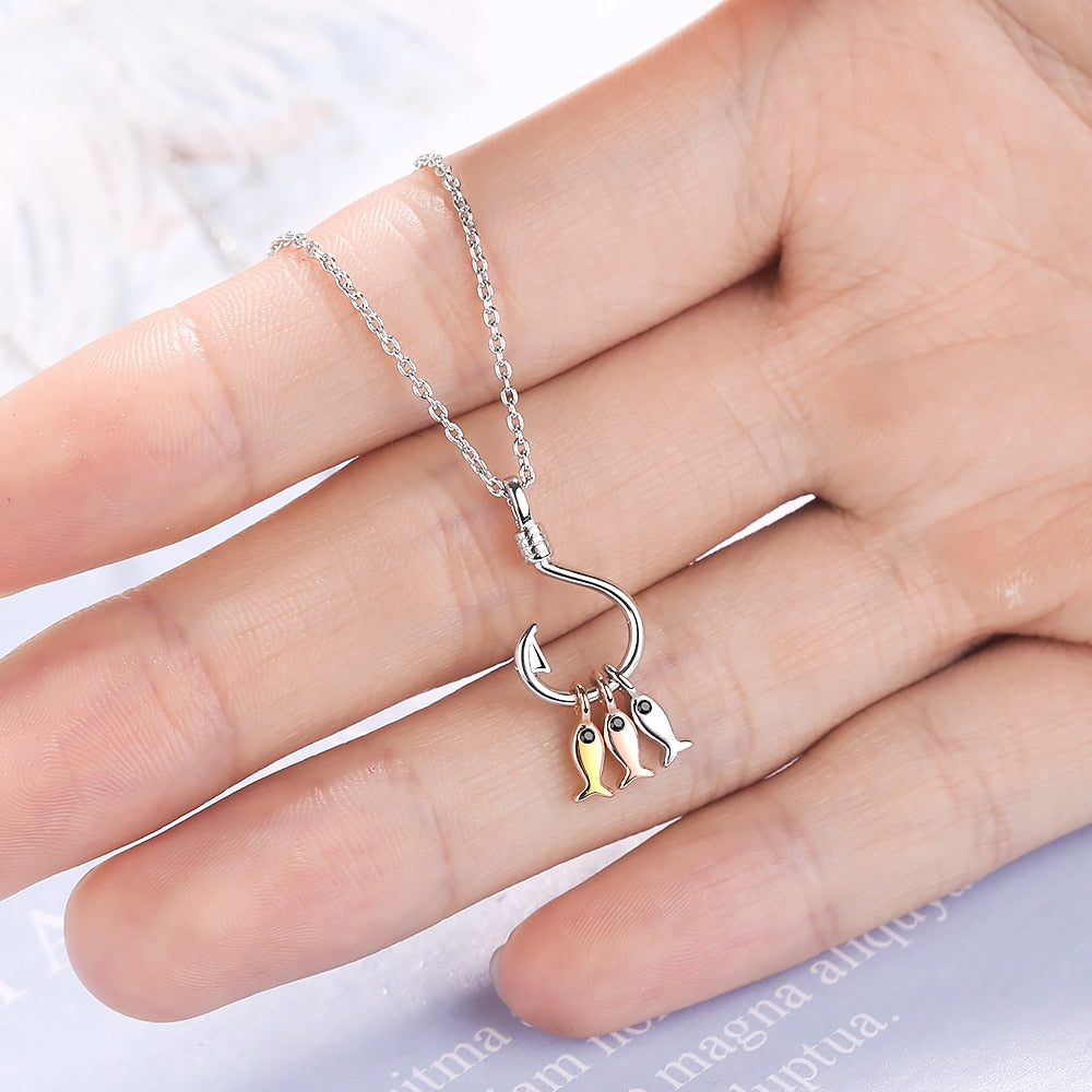 Fish Hook Necklace by Style's Bug - Style's Bug