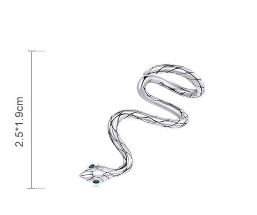 Green eyed Snake ear clip by Style's Bug - Style's Bug