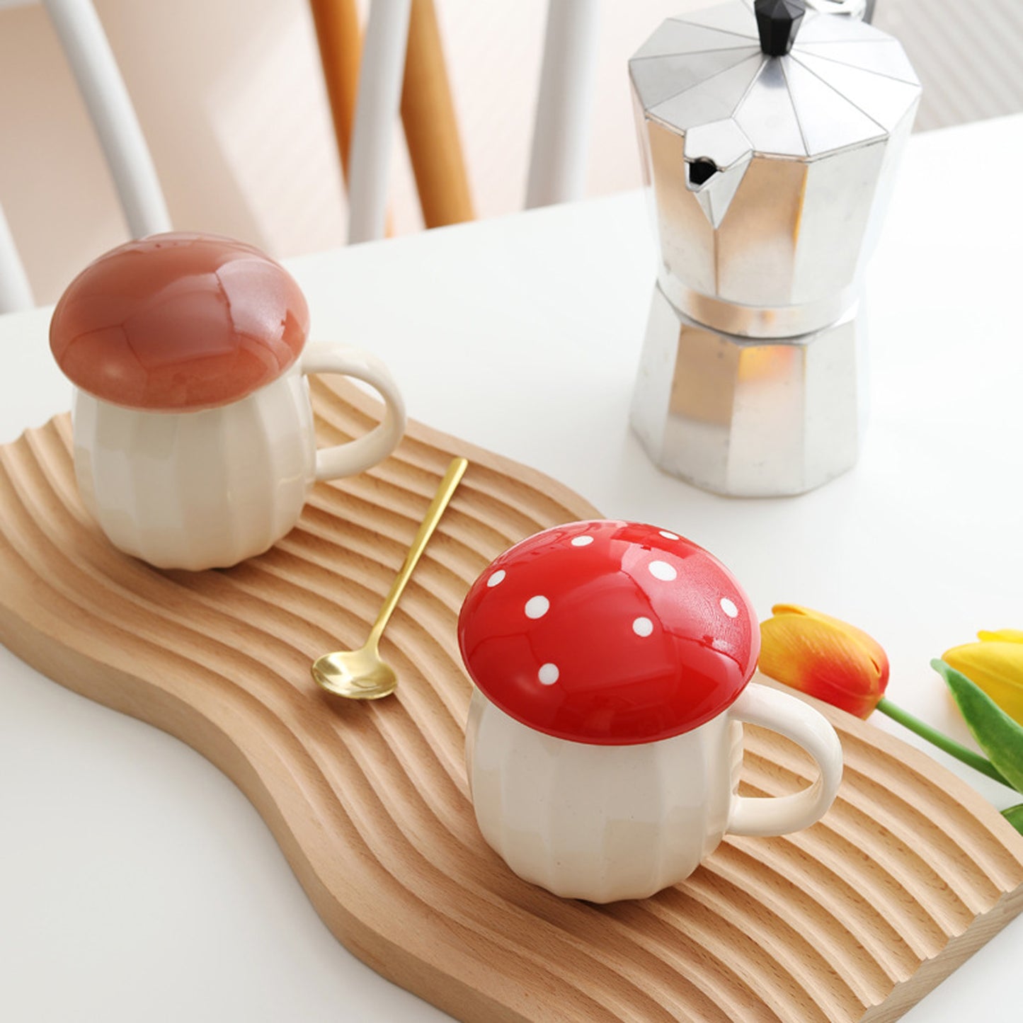 Realistic Mushroom mugs by Style's Bug (with lid) - Style's Bug