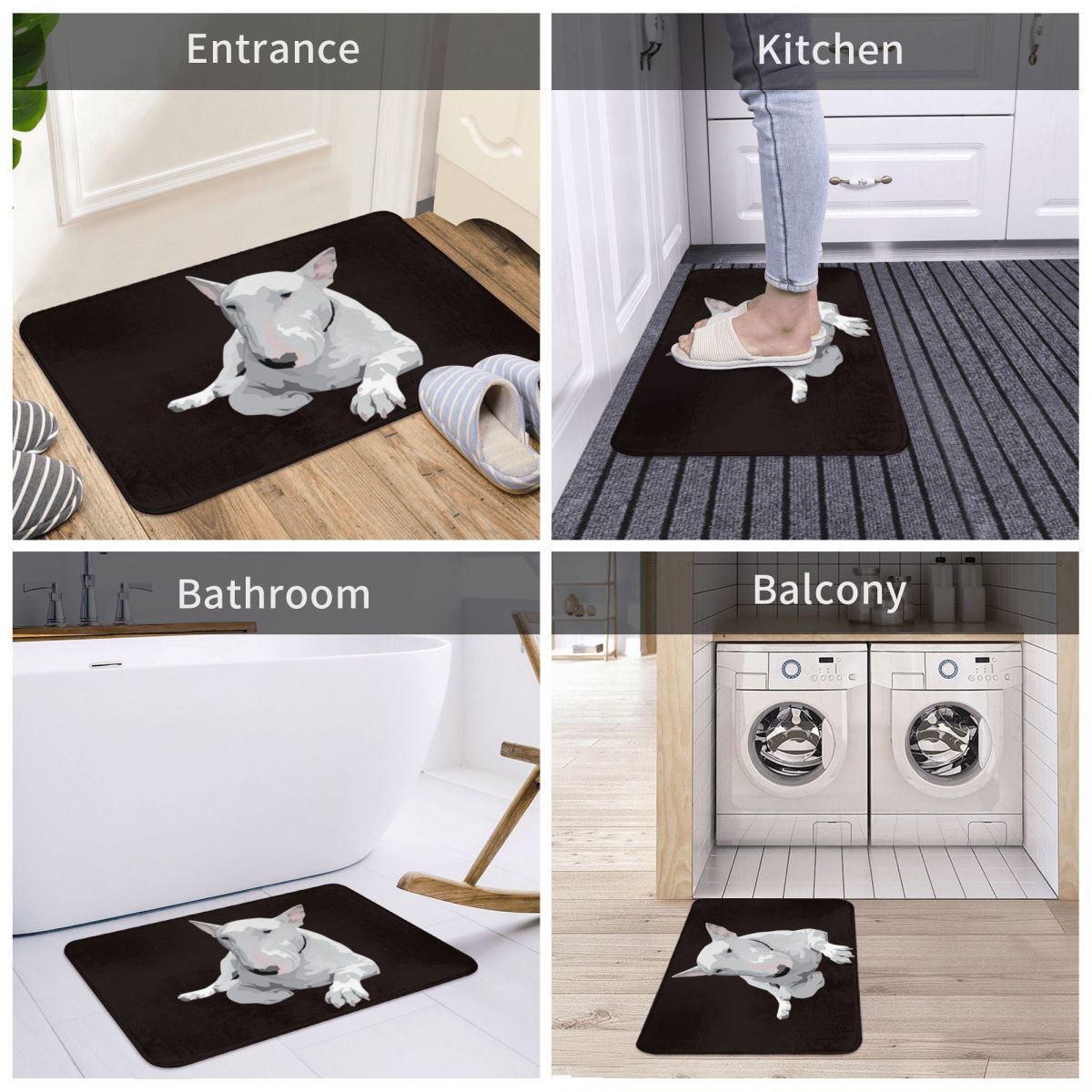 Bull Terrier Rug by Style's Bug - Style's Bug