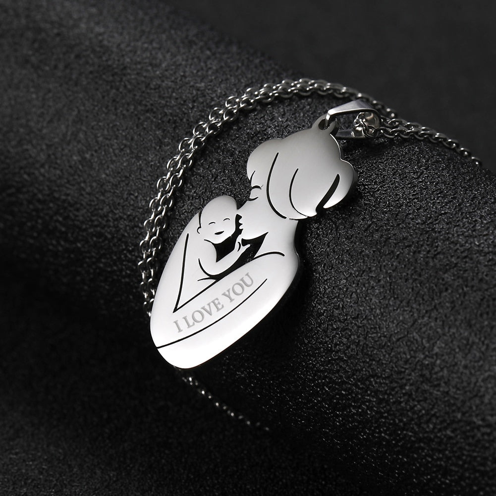 Custom Mom Baby necklace by Style's Bug - Style's Bug