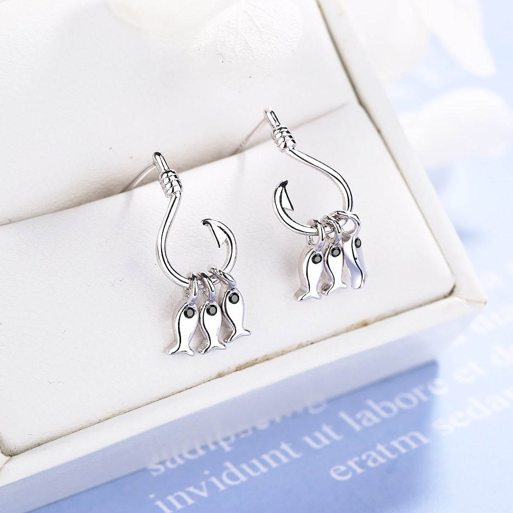 Fish Hook Earrings by Style's Bug - Style's Bug