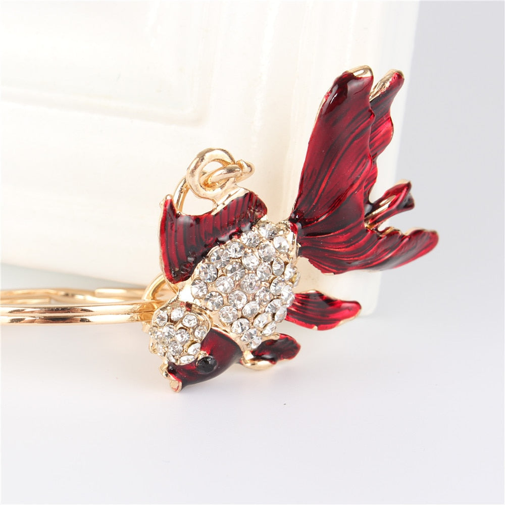 Red Goldfish keychain by SB - Style's Bug