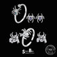 Realistic Spider Jewelry Set